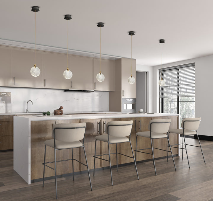 Artcraft Canada - AC12150BB - LED Pendant - Snowflake - Satin Brass