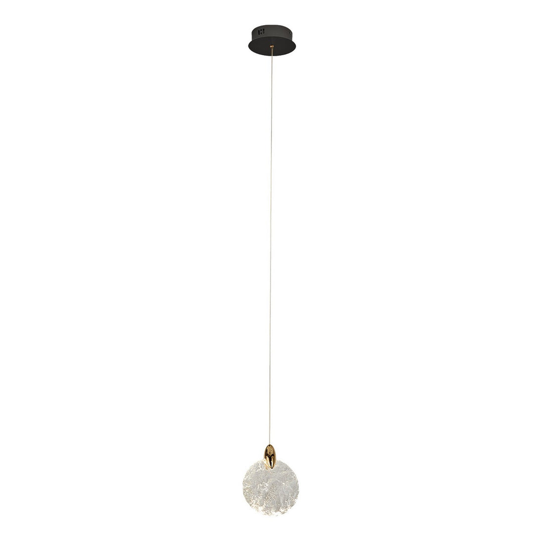 Snowflake LED Pendant in Satin Brass - available from The Lighting Shoppe, trusted by Canadian homeowners