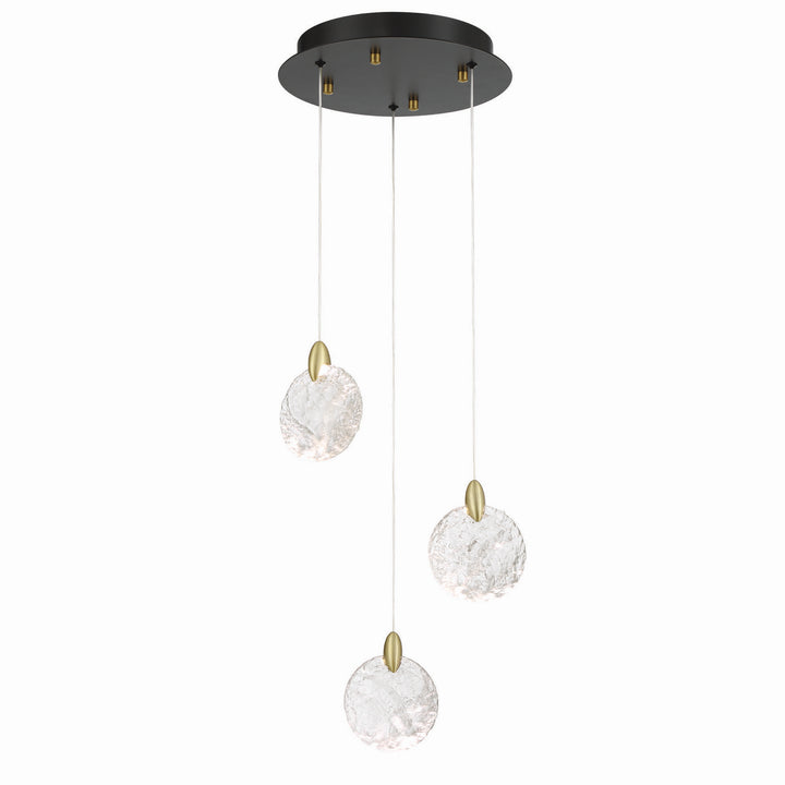 Artcraft Canada - AC12151BB - LED Pendant - Snowflake - Satin Brass