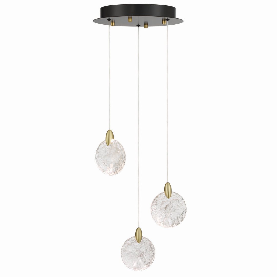 Artcraft Canada - AC12151BB - LED Pendant - Snowflake - Satin Brass