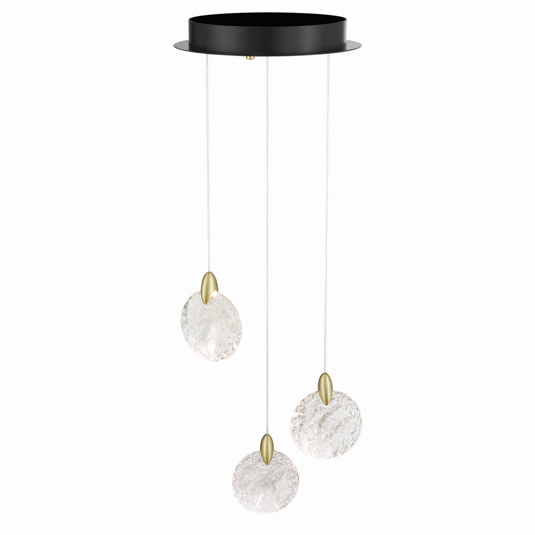 Artcraft Canada - AC12151BB - LED Pendant - Snowflake - Satin Brass