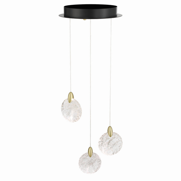 Artcraft Canada - AC12151BB - LED Pendant - Snowflake - Satin Brass