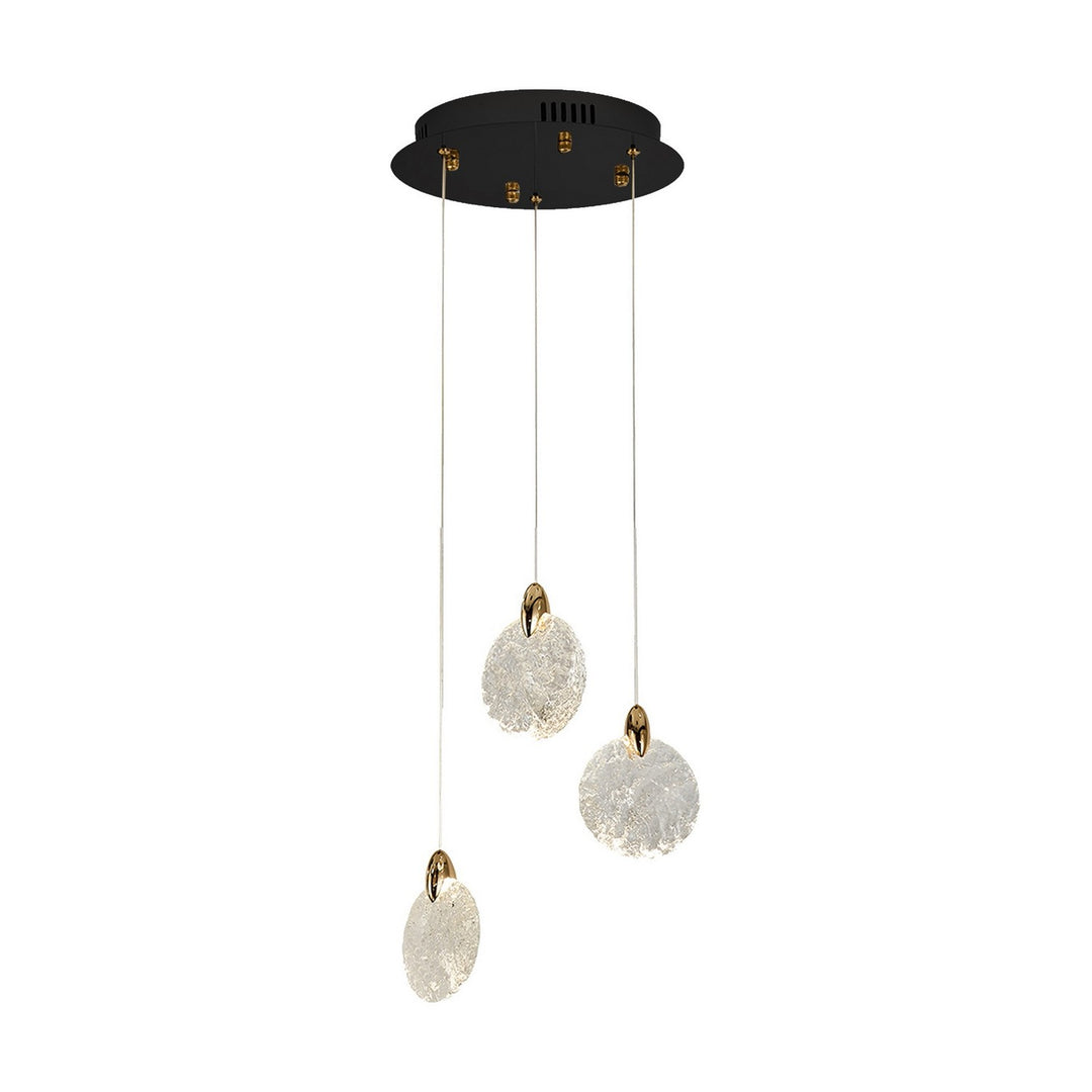 Snowflake LED Pendant in Satin Brass - available from The Lighting Shoppe, trusted by Canadian homeowners