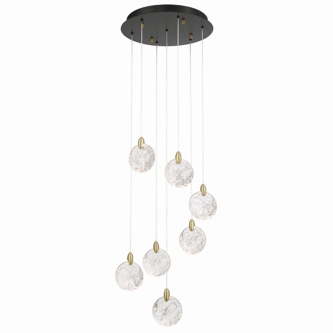 Artcraft Canada - AC12152BB - LED Chandelier - Snowflake - Satin Brass