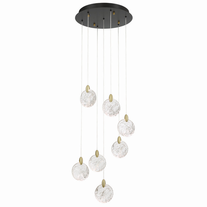 Artcraft Canada - AC12152BB - LED Chandelier - Snowflake - Satin Brass
