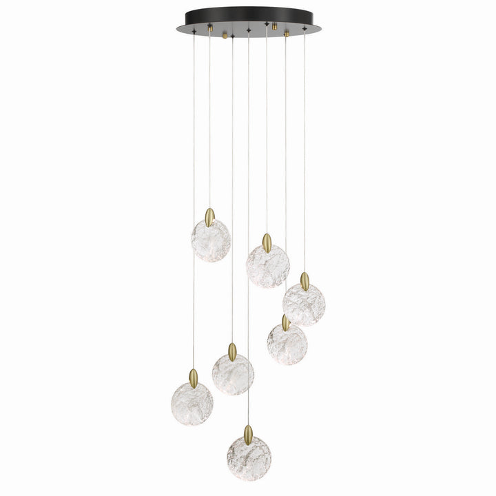 Artcraft Canada - AC12152BB - LED Chandelier - Snowflake - Satin Brass