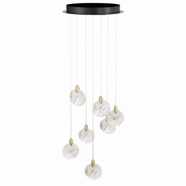Artcraft Canada - AC12152BB - LED Chandelier - Snowflake - Satin Brass