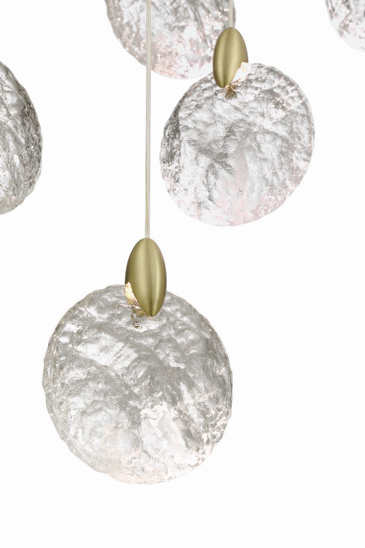Artcraft Canada - AC12152BB - LED Chandelier - Snowflake - Satin Brass