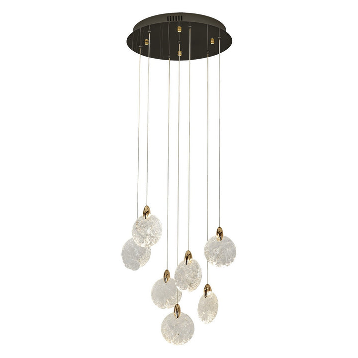Artcraft Canada - AC12152BB - LED Chandelier - Snowflake - Satin Brass