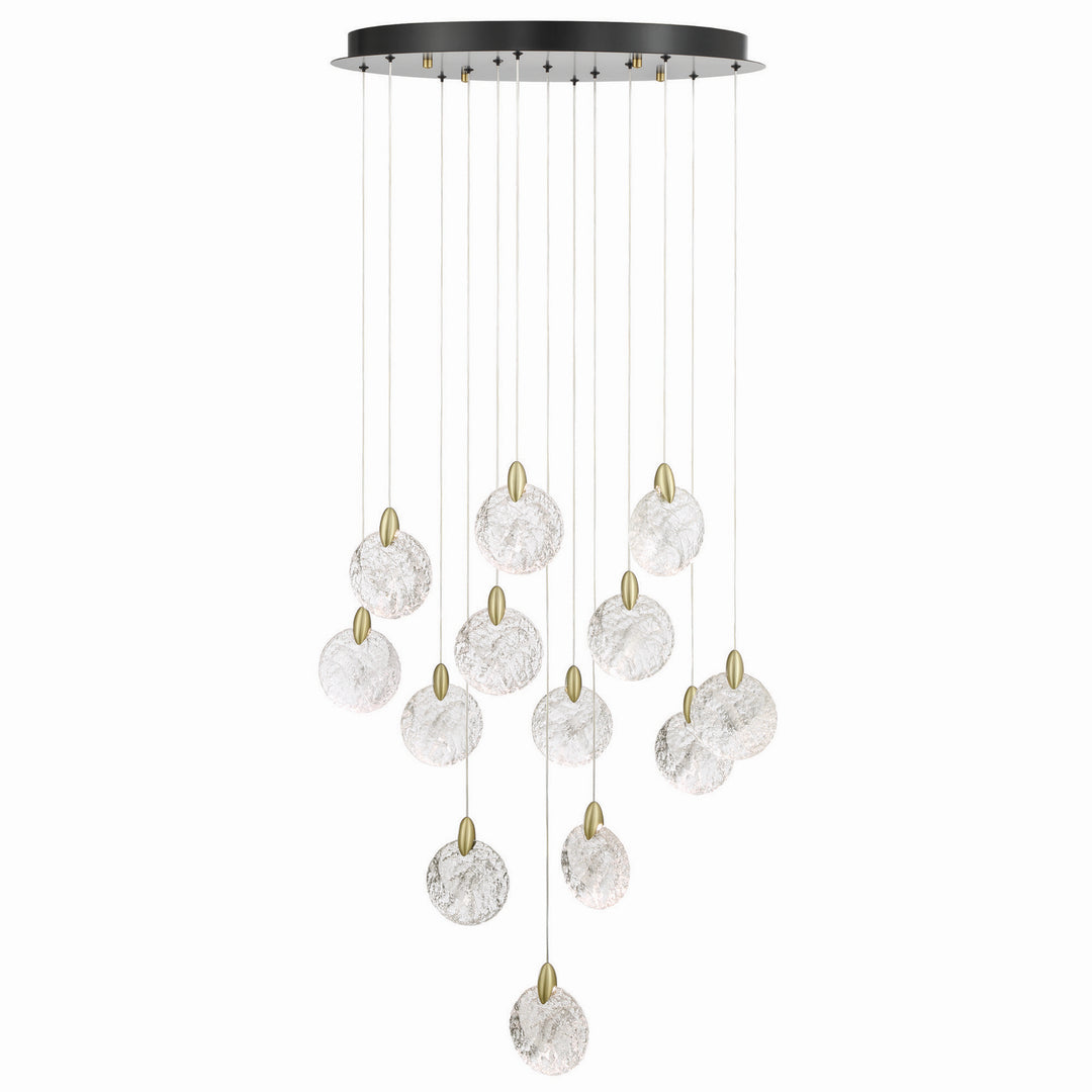 Artcraft Canada - AC12153BB - LED Chandelier - Snowflake - Satin Brass