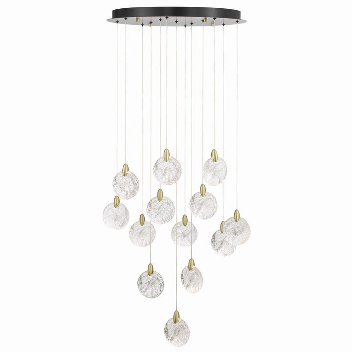 Artcraft Canada - AC12153BB - LED Chandelier - Snowflake - Satin Brass