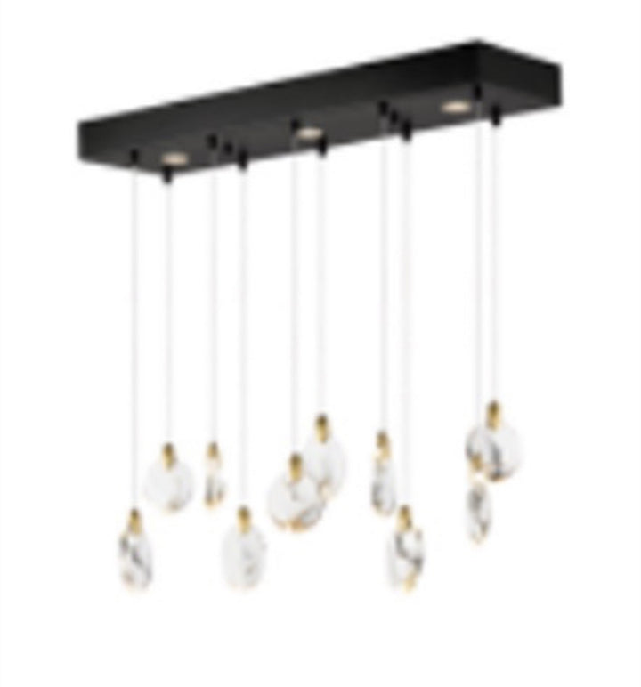 Artcraft Canada - AC12154BB - LED Island Pendant - Snowflake - Satin Brass