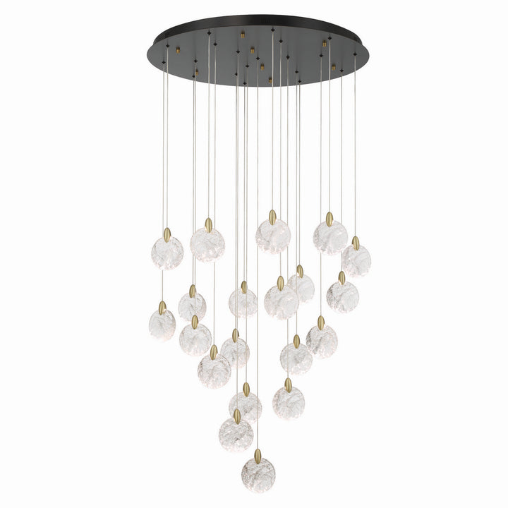 Artcraft Canada - AC12155BB - LED Chandelier - Snowflake - Satin Brass