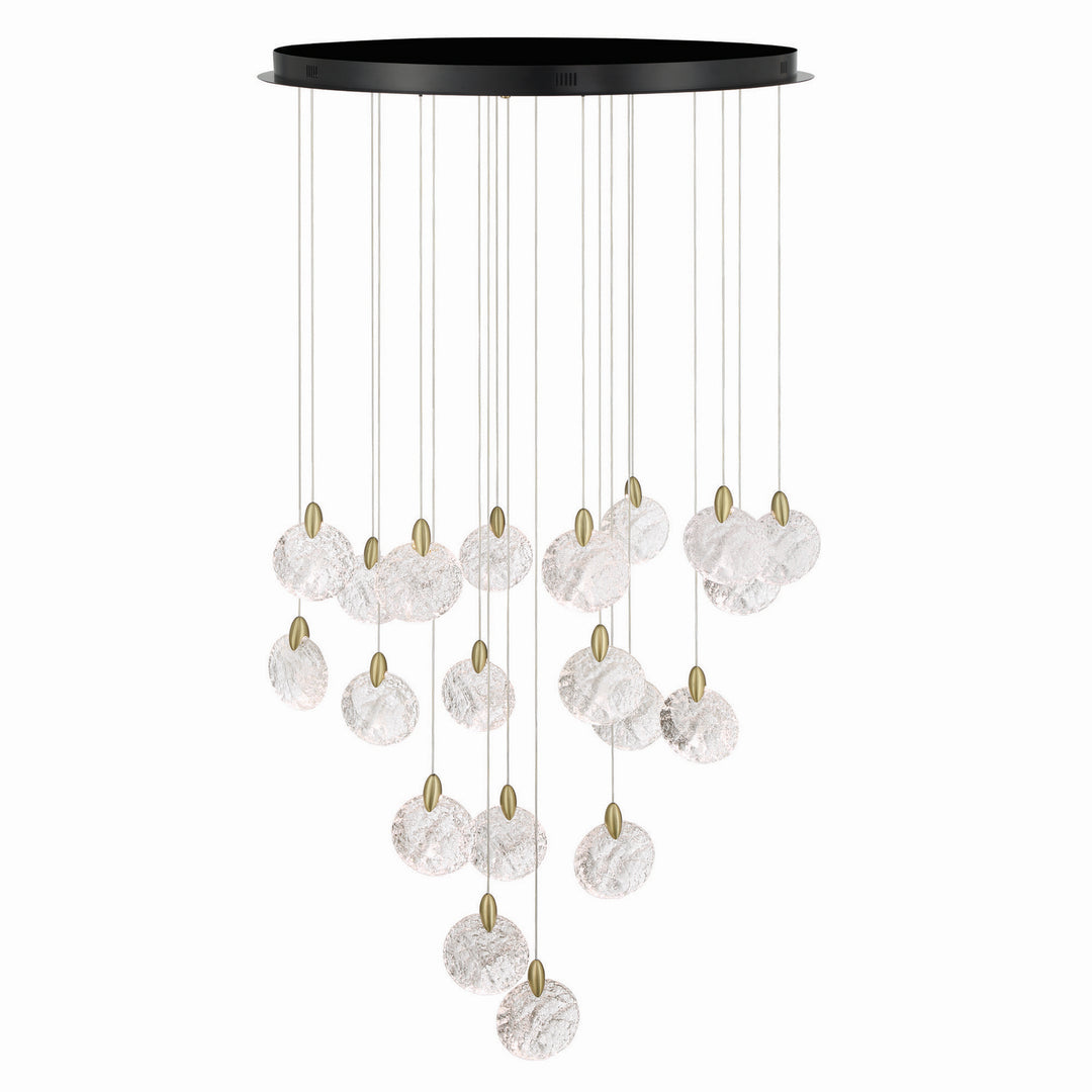 Artcraft Canada - AC12155BB - LED Chandelier - Snowflake - Satin Brass