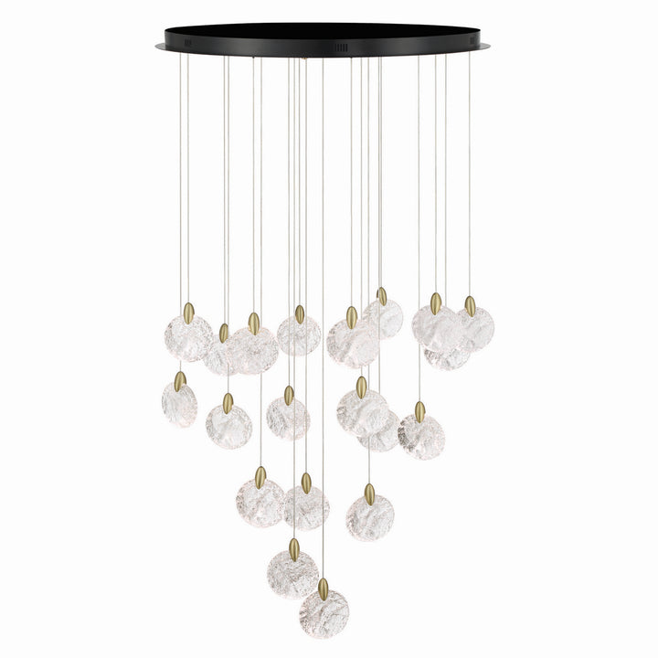 Artcraft Canada - AC12155BB - LED Chandelier - Snowflake - Satin Brass