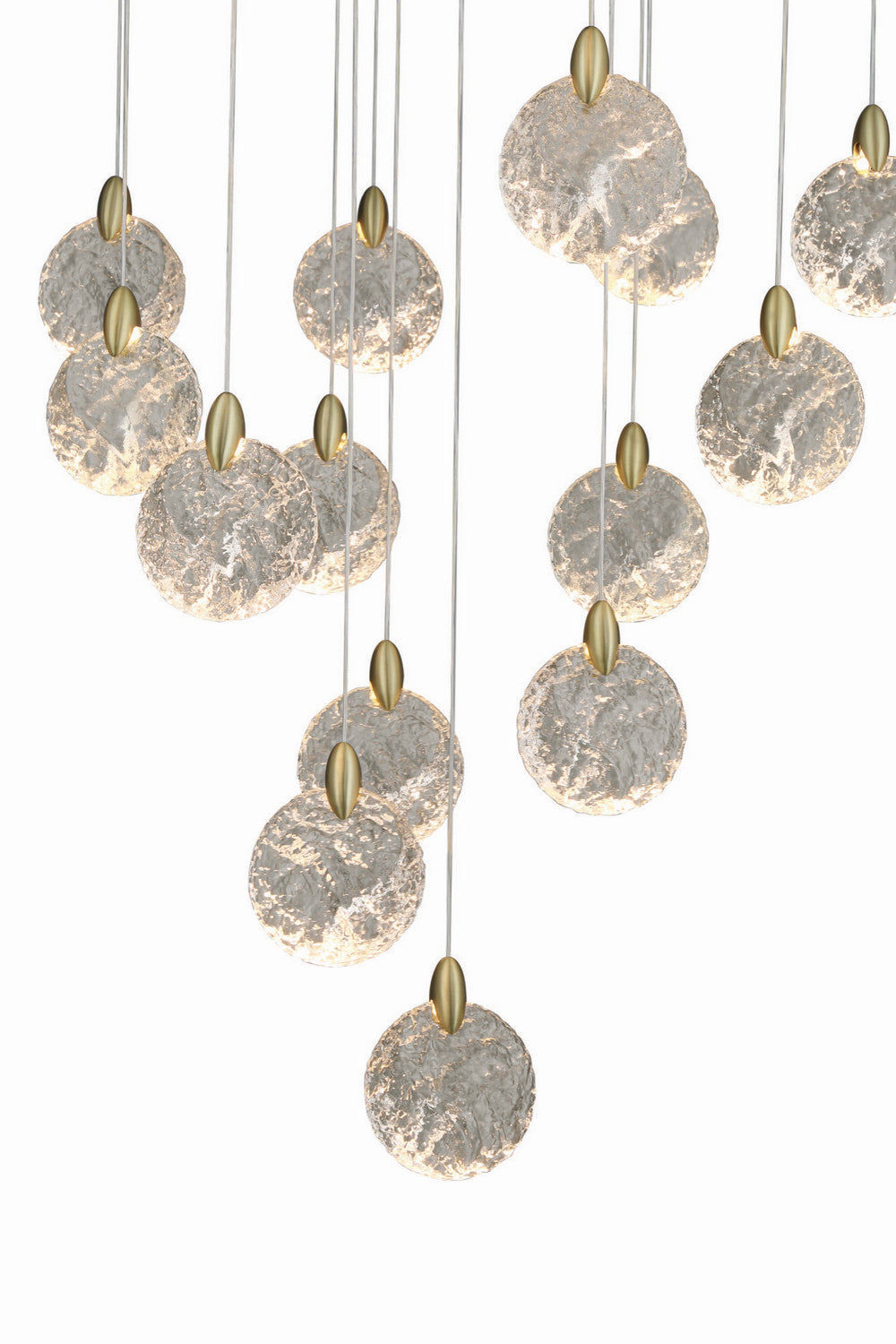 Artcraft Canada - AC12155BB - LED Chandelier - Snowflake - Satin Brass