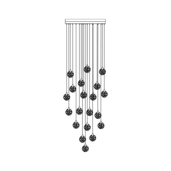 Artcraft Canada - AC12155BB - LED Chandelier - Snowflake - Satin Brass