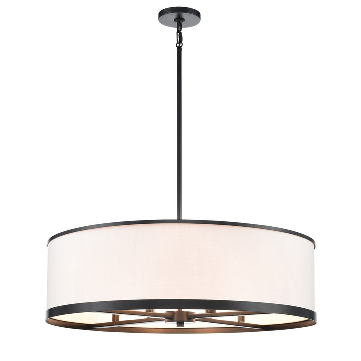 Artcraft Canada - AC12165BK - Eight Light Island Pendant - High Street - Black