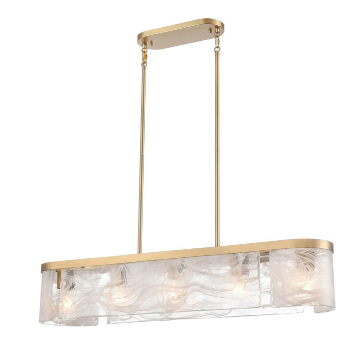 Artcraft Canada - AC12175BR - Six Light Island Pendant - Skye - Brass