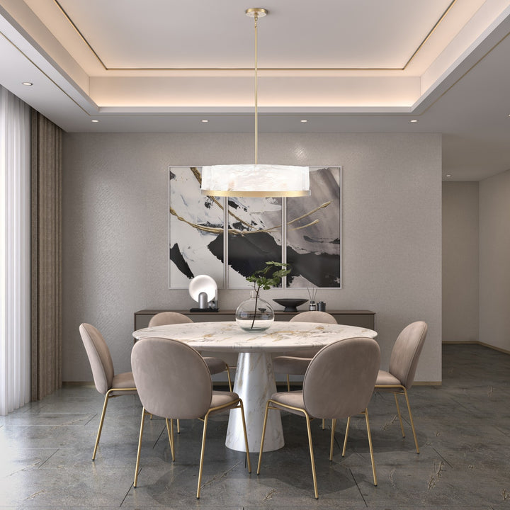 Artcraft Canada - AC12176BR - Six Light Chandelier - Skye - Brass