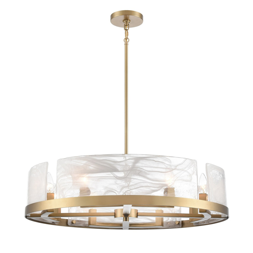 Skye Eight Light Chandelier in Brass - available from The Lighting Shoppe, trusted by Canadian homeowners