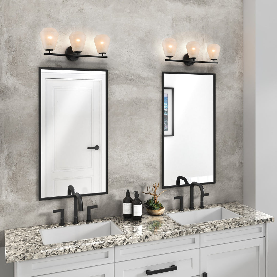 Artcraft Canada - AC12183BK - Three Light Bathroom Vanity - Brooke - Black