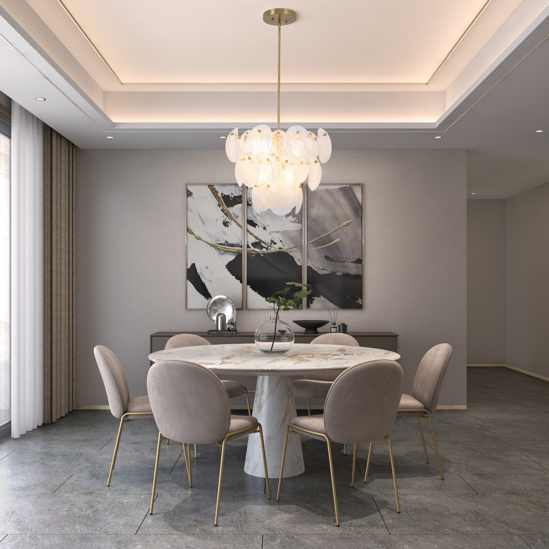 Artcraft Canada - AC12211BR - Eight Light Chandelier - Lily - Brushed Brass