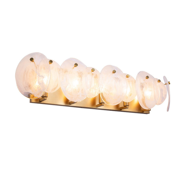 Artcraft Canada - AC12215BR - Five Light Bathroom Vanity - Lily - Brushed Brass
