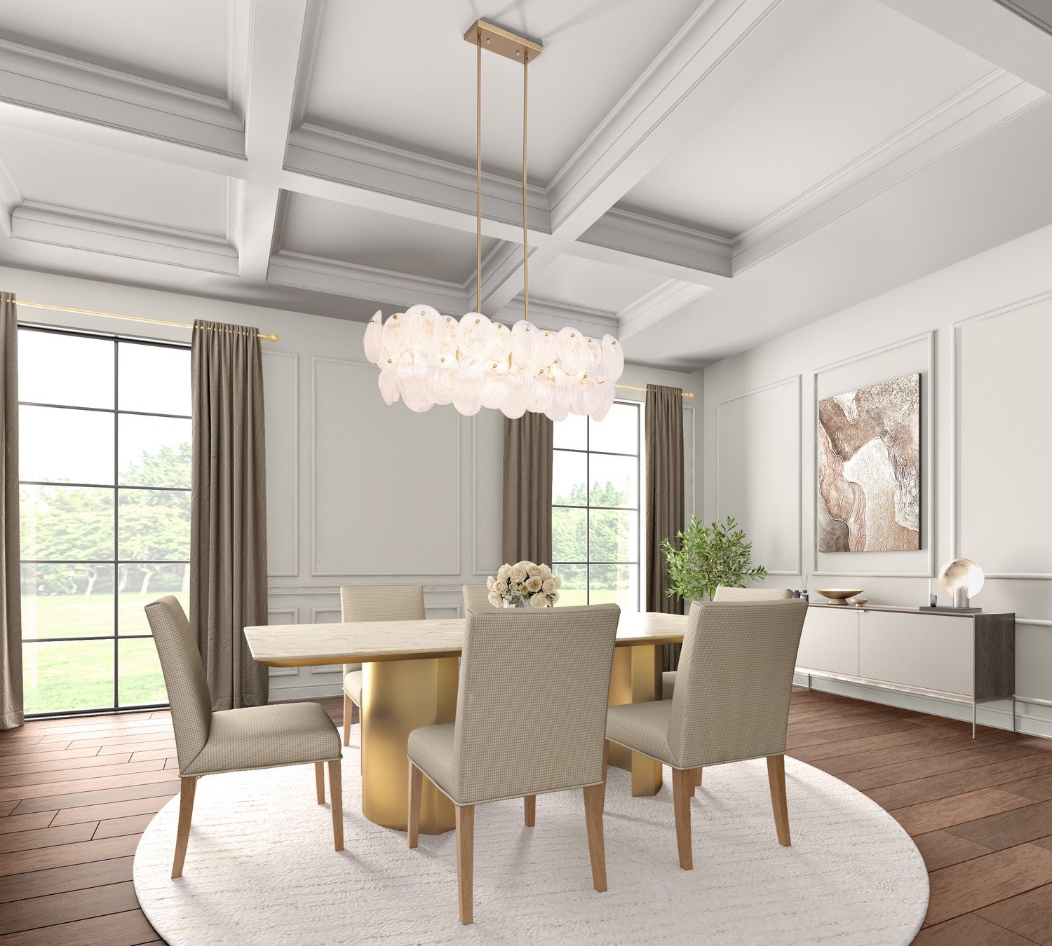Artcraft Canada - AC12217BR - Seven Light Island Pendant - Lily