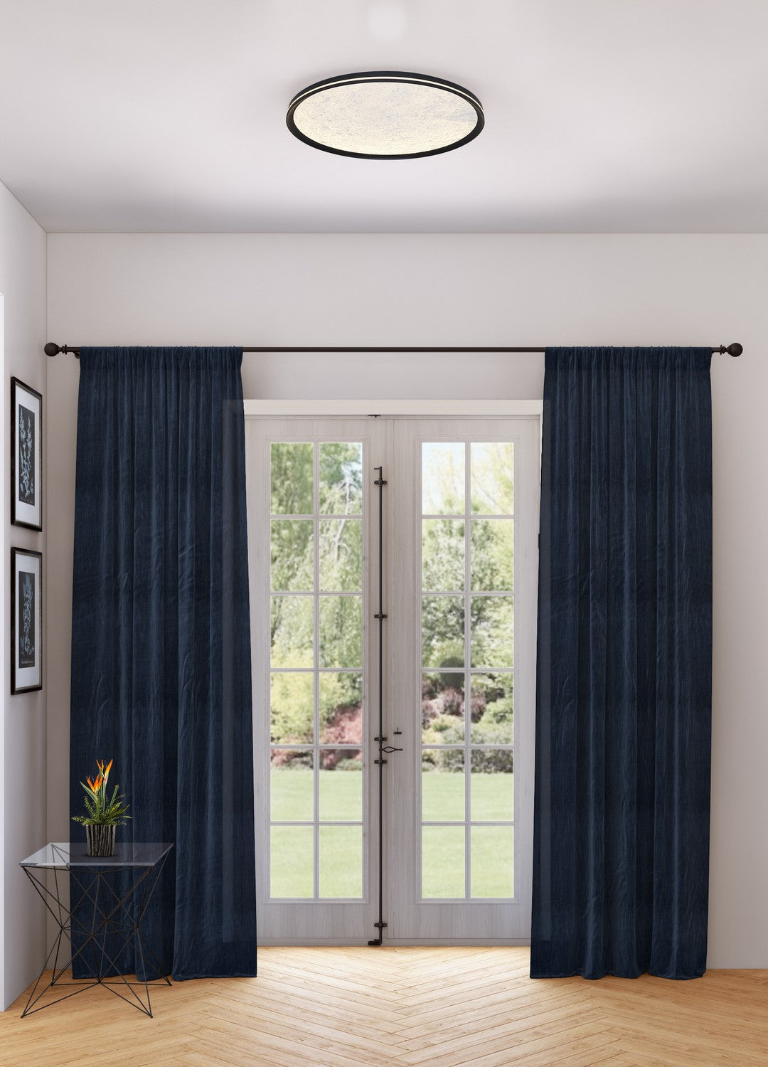 Artcraft Canada - AC6872BK - LED Flush Mount - Luna - Black