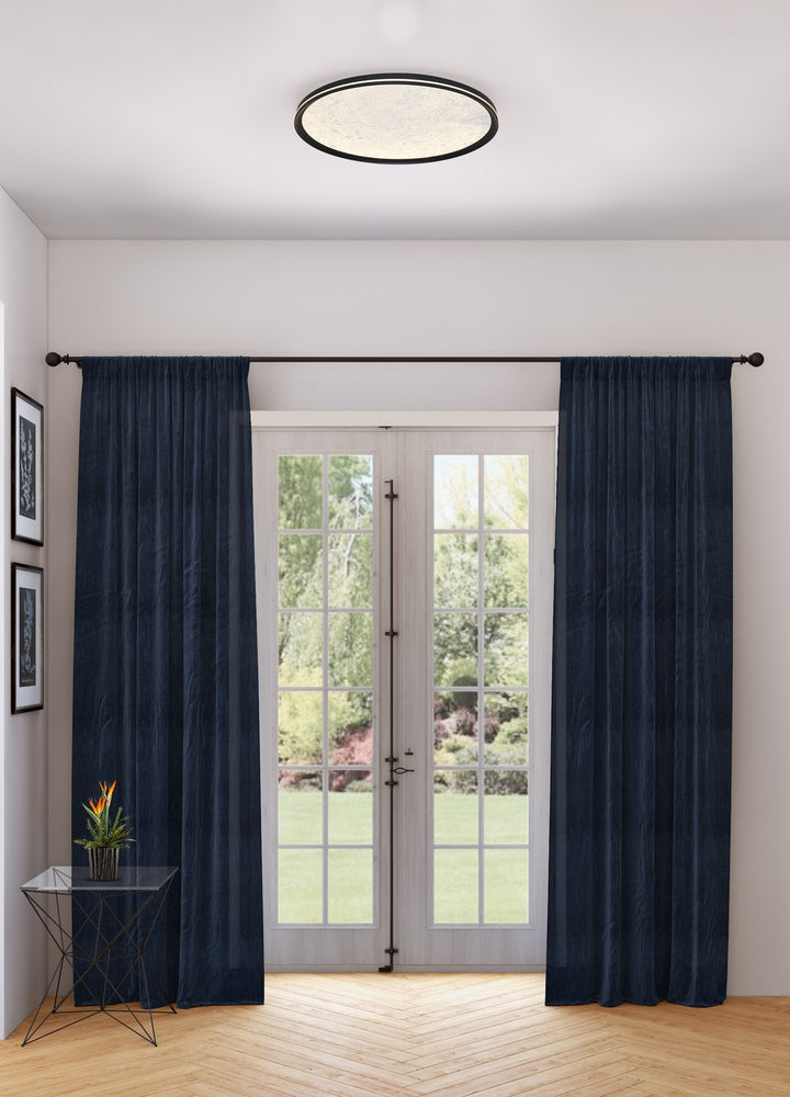 Artcraft Canada - AC6872BK - LED Flush Mount - Luna - Black