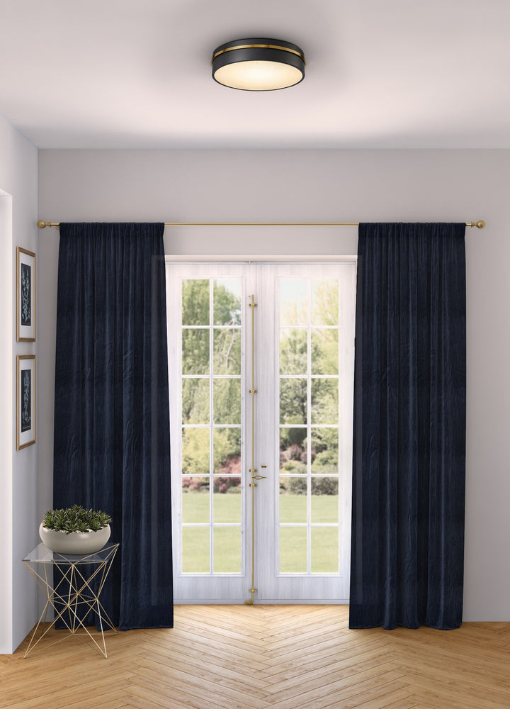 Artcraft Canada - AC6991BB - LED Flush Mount - Dax - Black, Brass