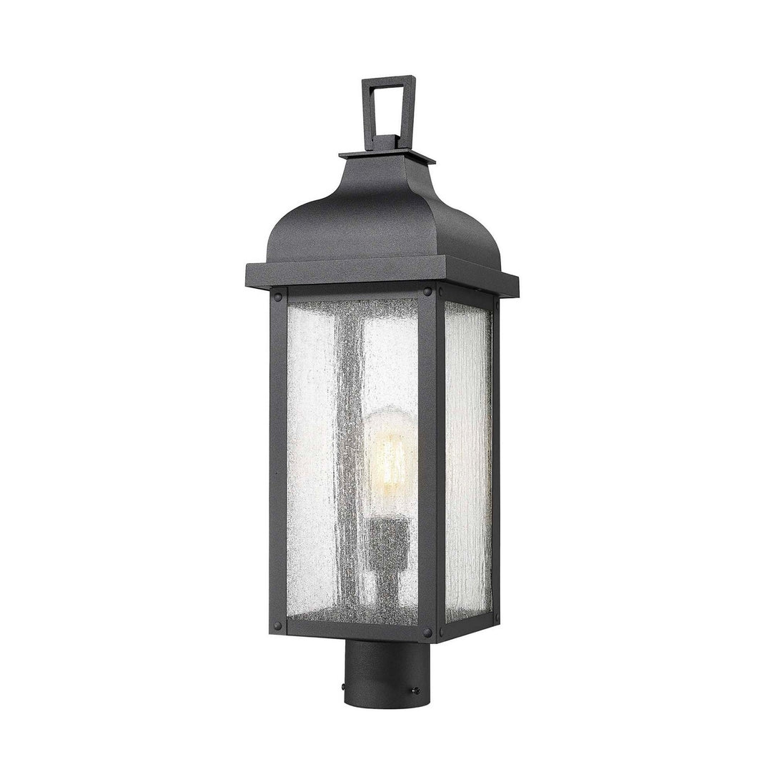 Artcraft Canada - AC8183BK - One Light Outdoor Post Mount - Madrid - Black