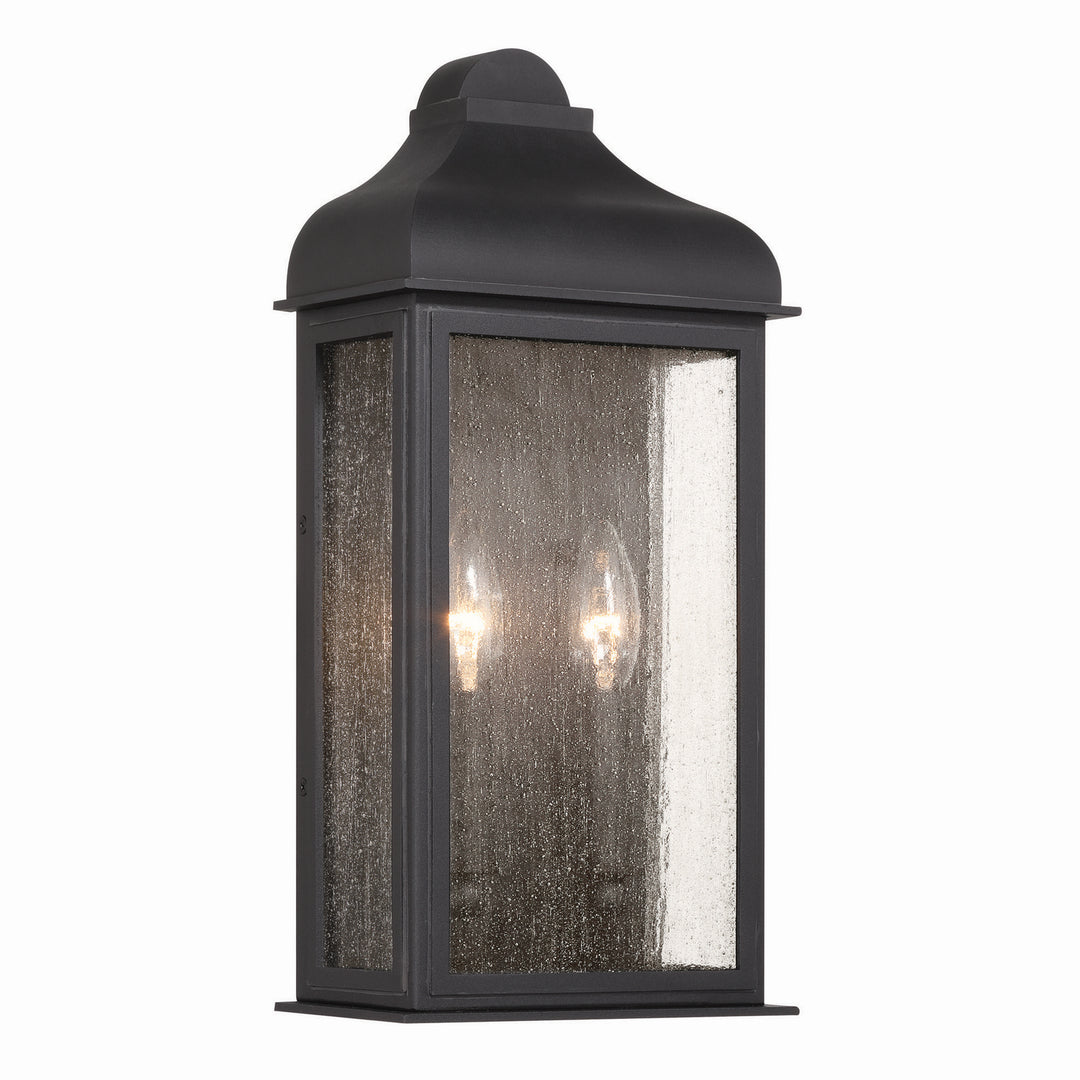 Madrid Two Light Outdoor Wall Sconce in Black - available from The Lighting Shoppe, trusted by Canadian homeowners