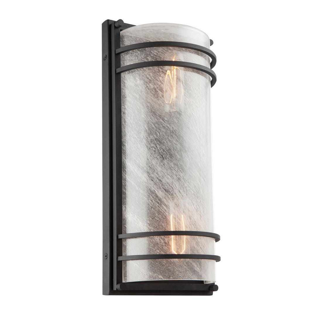 Keswick Two Light Outdoor Wall Sconce in Black - available from The Lighting Shoppe, trusted by Canadian homeowners