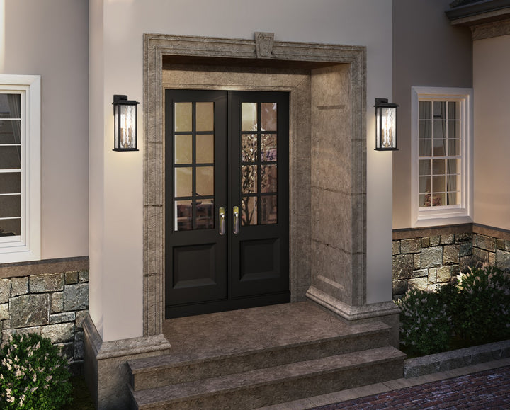 Artcraft Canada - AC9271BK - Two Light Outdoor Wall Sconce - Estate - Black, Brass