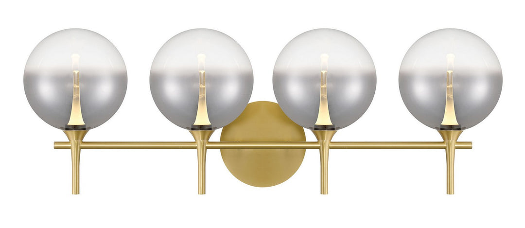 Four Light Vanity in Gold - available from The Lighting Shoppe, trusted by Canadian homeowners