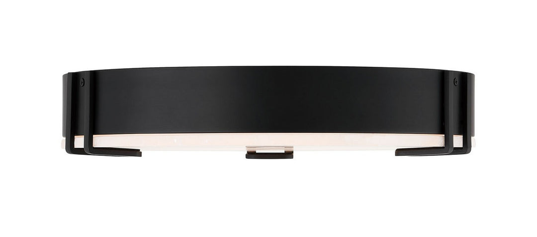 One Light Flush Mount in Black - available from The Lighting Shoppe, trusted by Canadian homeowners