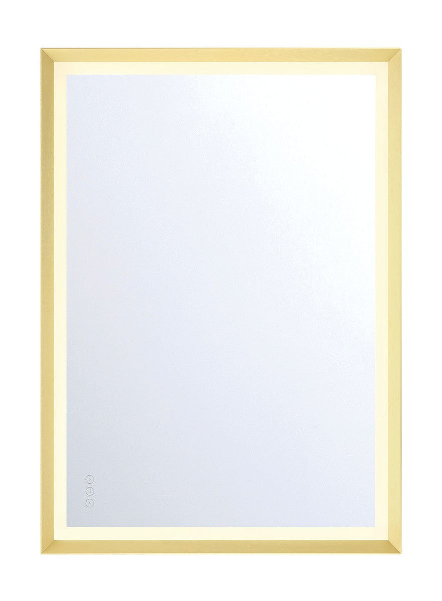LED Mirror in Gold - available from The Lighting Shoppe, trusted by Canadian homeowners