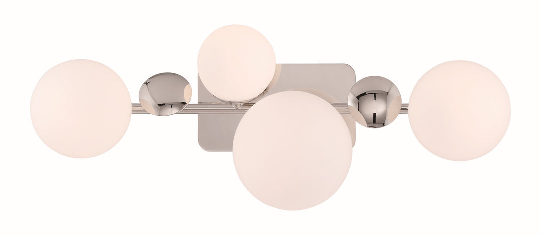 Four Light Vanity in Nickel - available from The Lighting Shoppe, trusted by Canadian homeowners