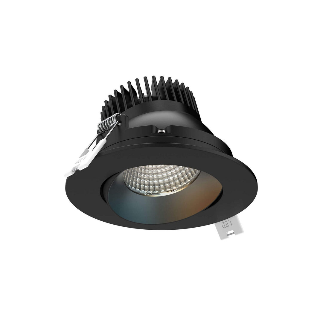 Revolve Pro Connect Pro Smart 3.5'' Gimbal Recessed Downlight in BK - available from The Lighting Shoppe, trusted by Canadian homeowners