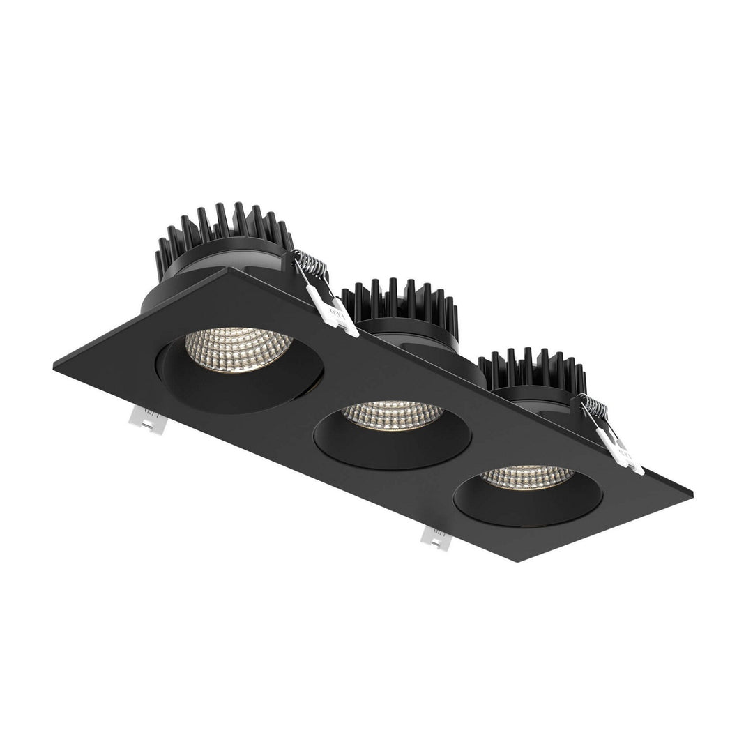 Revolve Triple Gimbal Downlight in BK - available from The Lighting Shoppe, trusted by Canadian homeowners