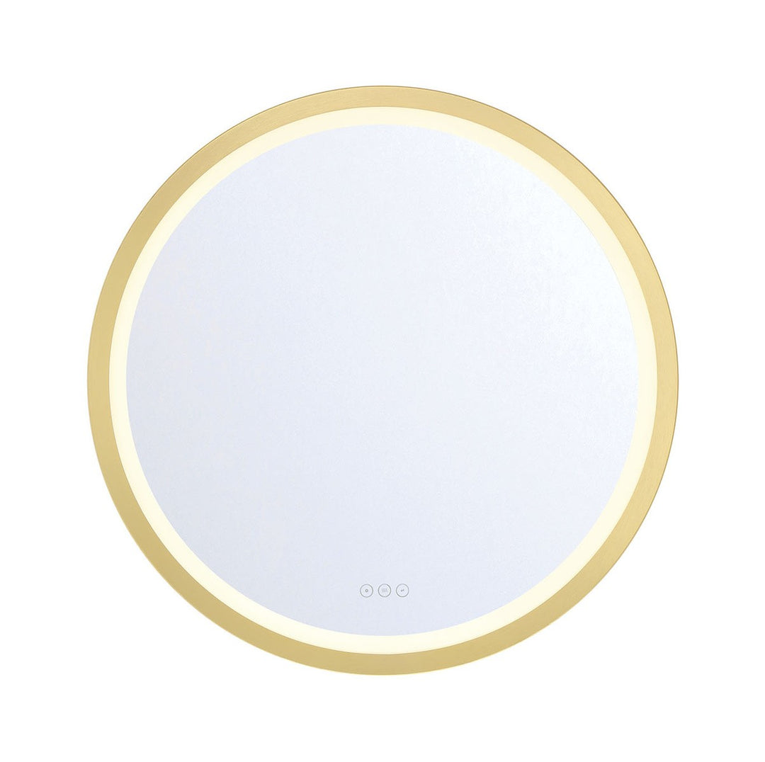 LED Mirror in Gold - available from The Lighting Shoppe, trusted by Canadian homeowners