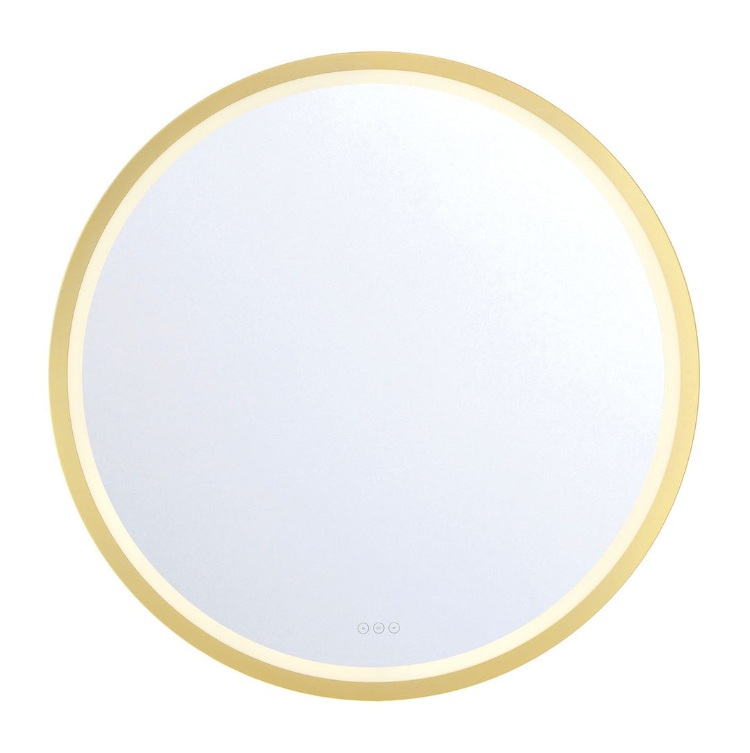LED Mirror in Gold - available from The Lighting Shoppe, trusted by Canadian homeowners