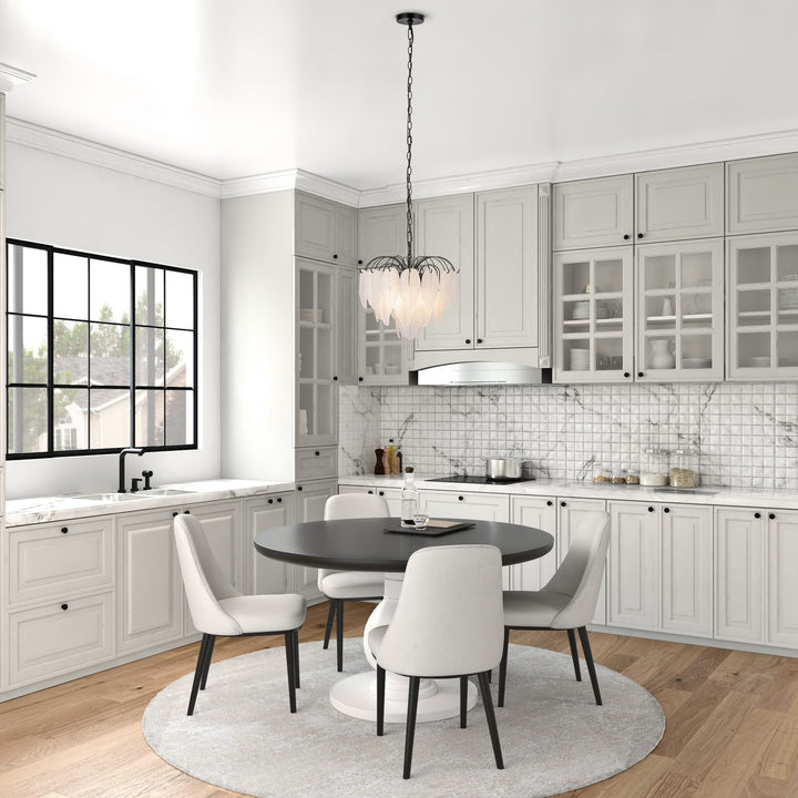 Artcraft Canada - AC11780BK - Four Light Pendant - Alessia - Black