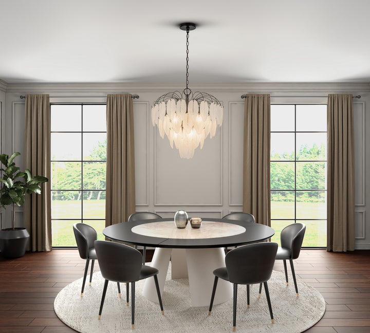 Artcraft Canada - AC11781BK - Ten Light Chandelier - Alessia - Black