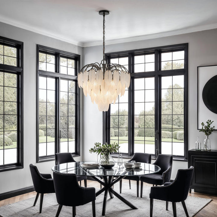 Artcraft Canada - AC11781BK - Ten Light Chandelier - Alessia - Black