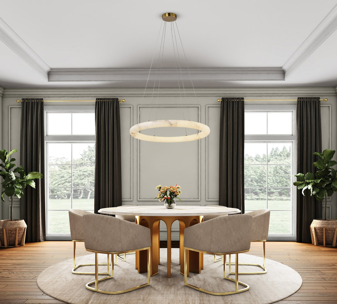 Artcraft Canada - AC7470BR - LED Chandelier - Camila - Brushed Brass