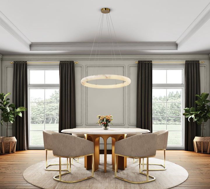 Artcraft Canada - AC7470BR - LED Chandelier - Camila - Brushed Brass