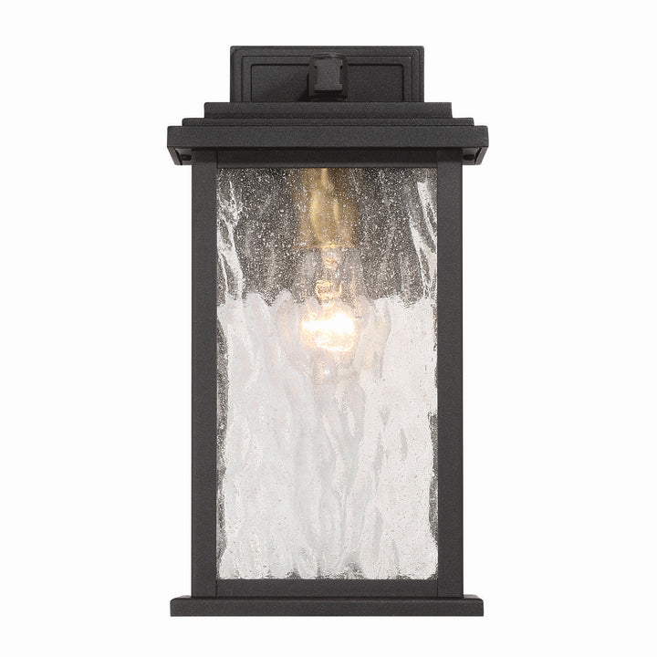 Artcraft Canada - AC9270BK - One Light Outdoor Wall Sconce - Estate - Black, Brass